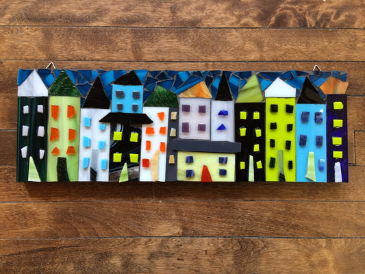 Little Houses V-18x6” image 0