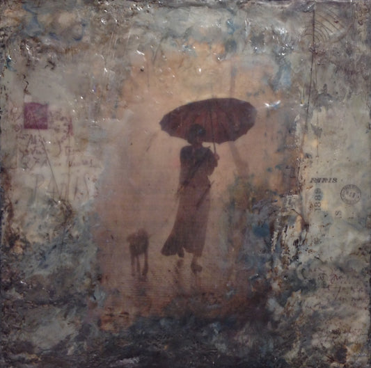 Night Rain 12x12" image 0