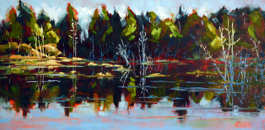 Long Lake Light-24” x 12” image 0