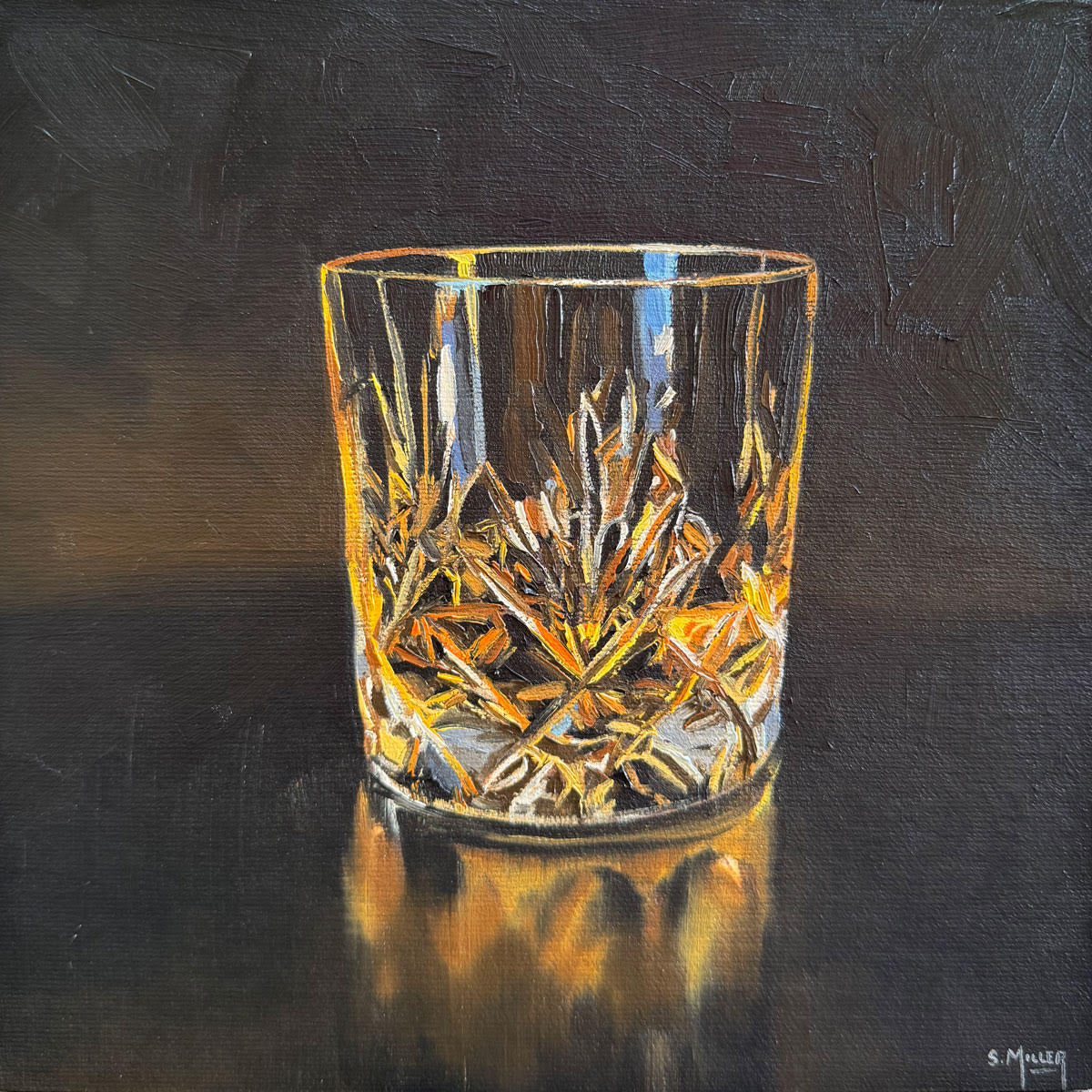 Liquid Gold III, 8x8"