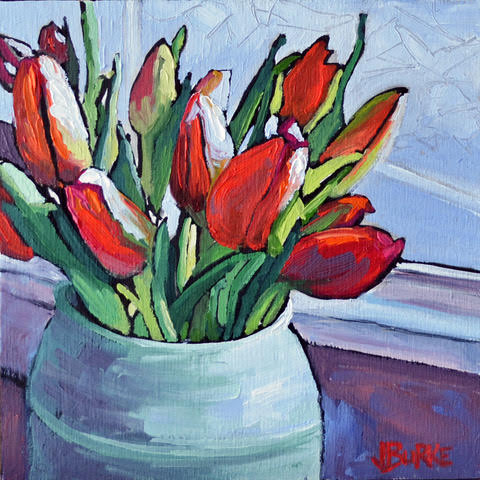 Leaning In- 8x8" image 0