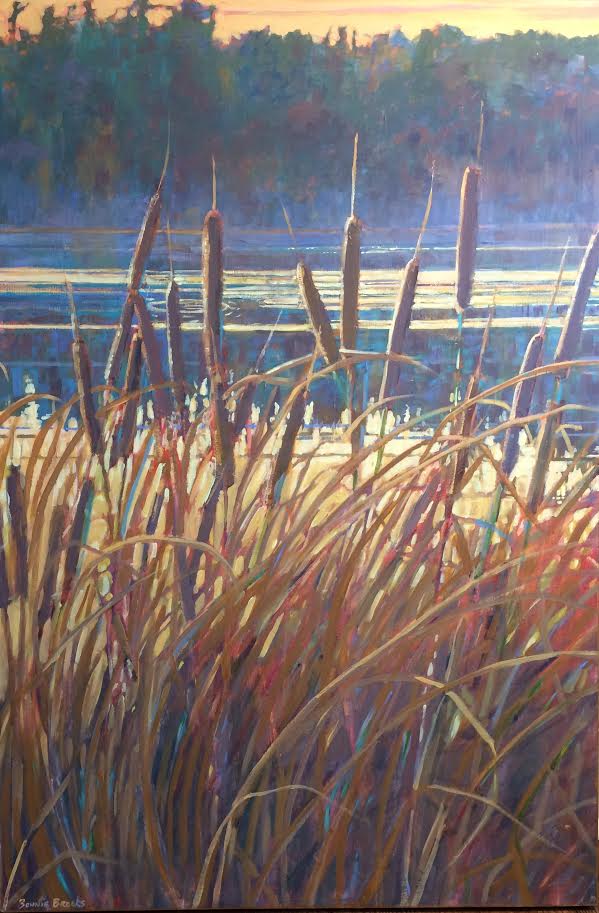 Eve Cattails #1- 24H x 36W x 1.75D image 0
