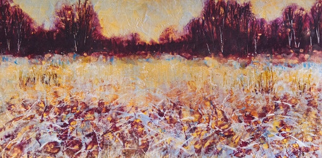 Golden Winters Light, 48H X 24W image 0