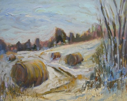 Hay Bales, 16x20” image 0