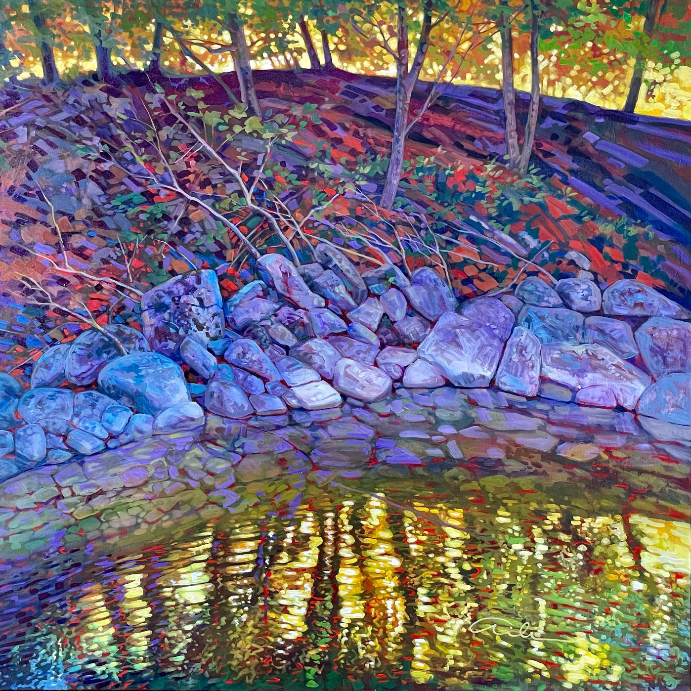 Golden Pond, 40x40" image 0
