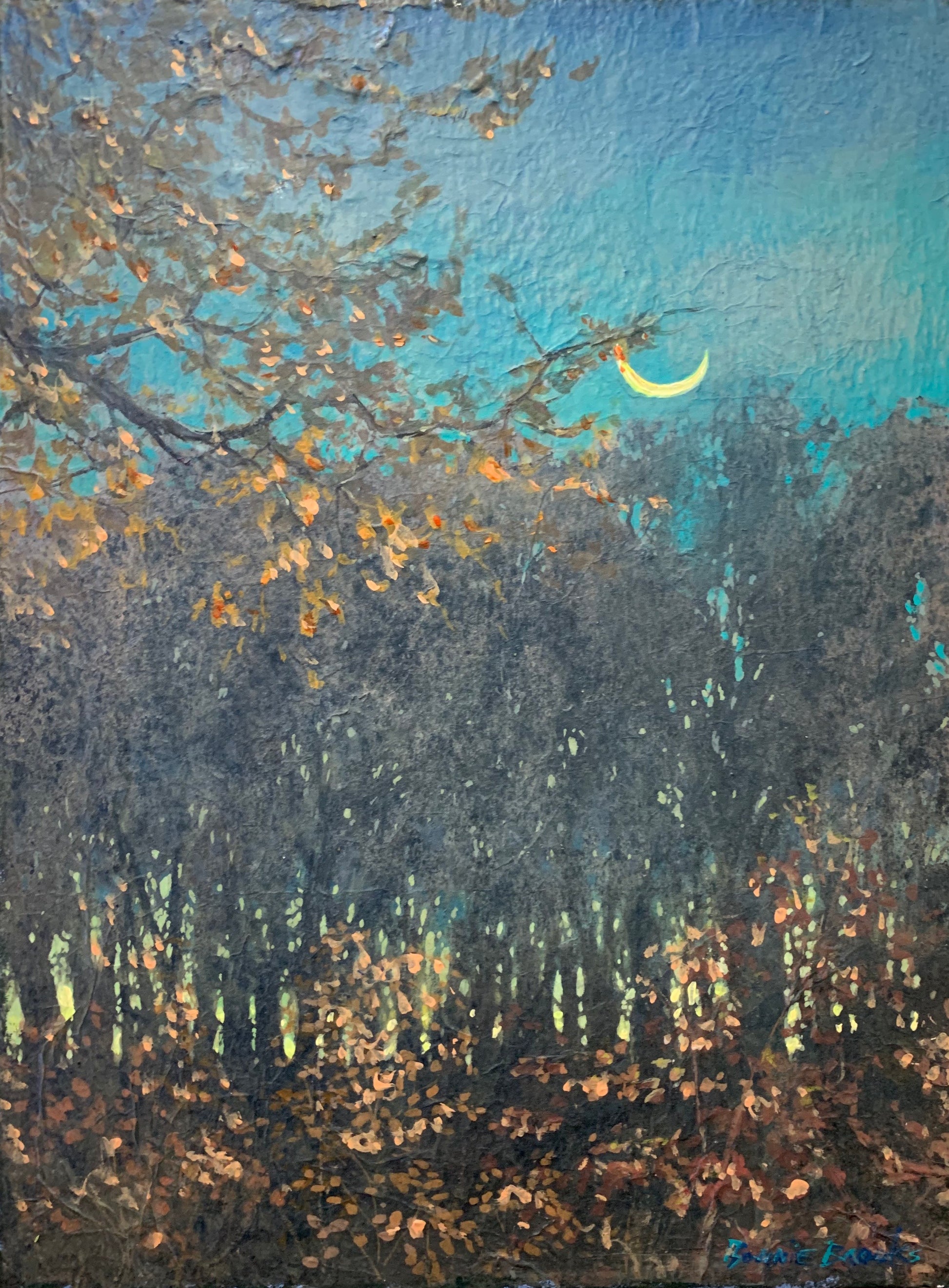 Moon Before Dawn-12x16” image 0