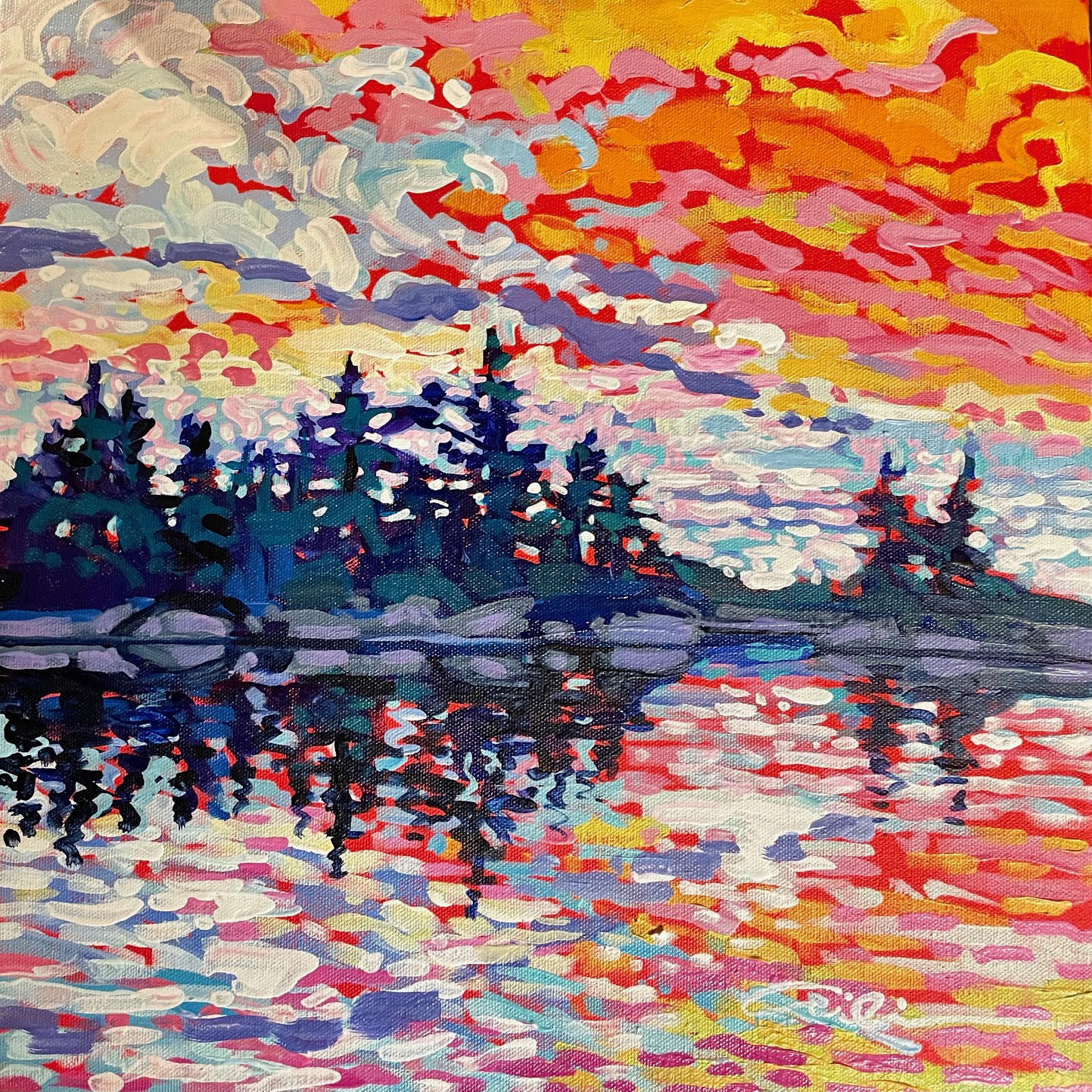 Autumn Sky I, 14x14" image 0