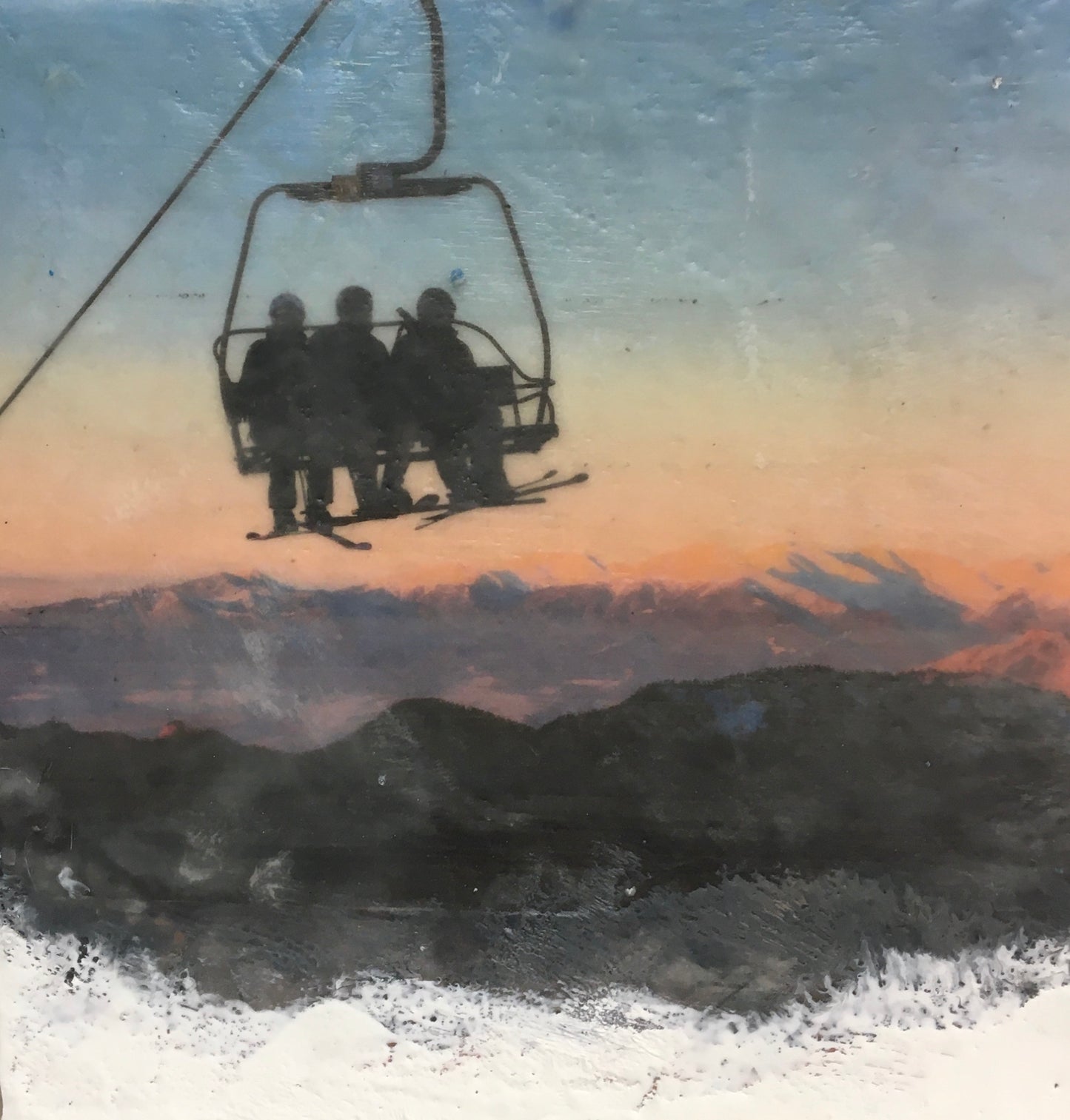 On The Lift, 10x10" image 0