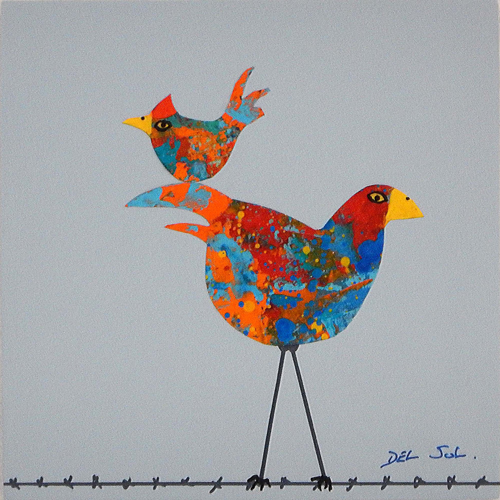 Funky Birds CXXIV: Piggy Back image 0