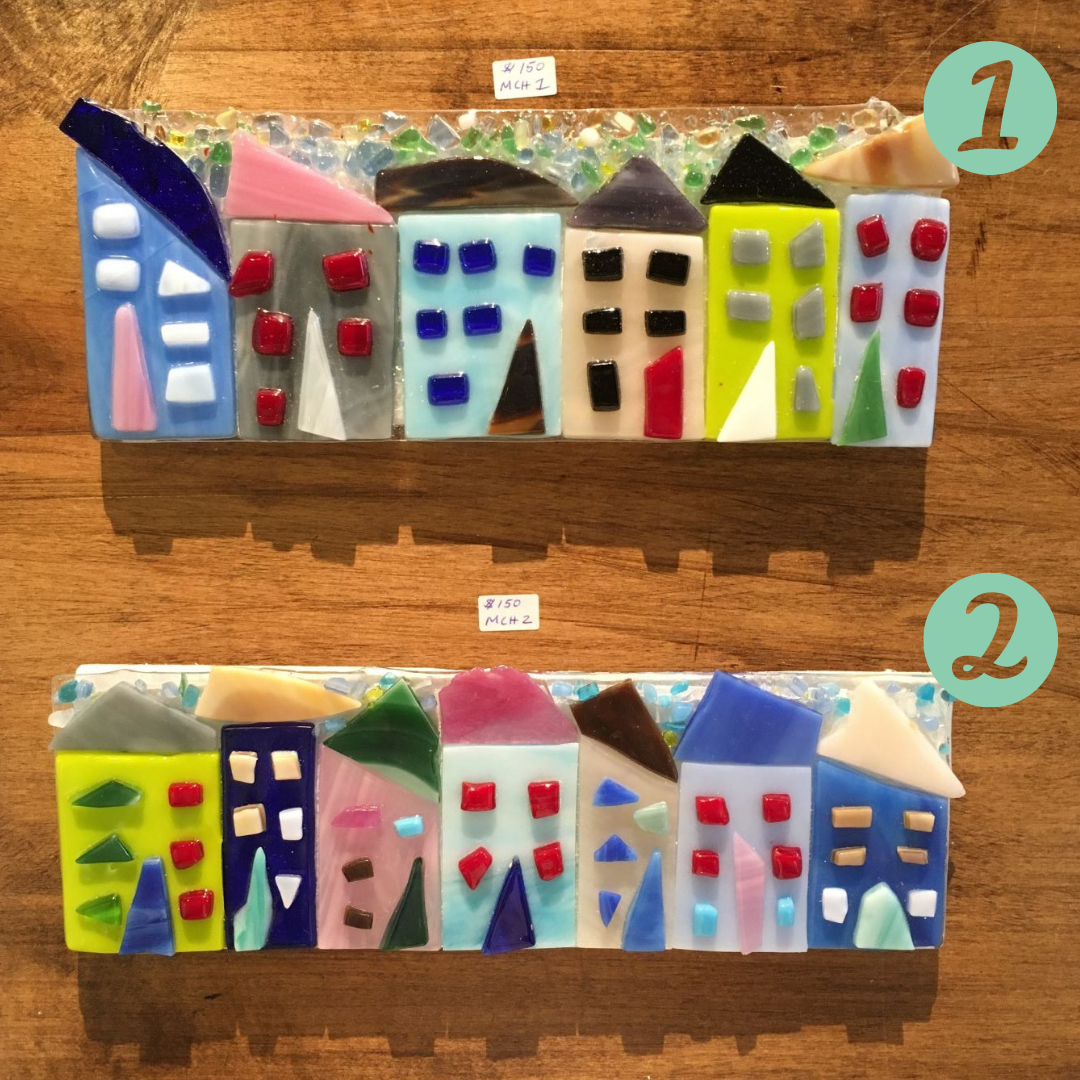 Medium Candy Houses Ornament (MCH#1-2) image 0