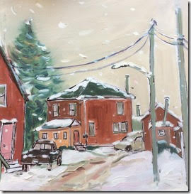 Back Lanes – Smiths Falls, 12x12” image 0