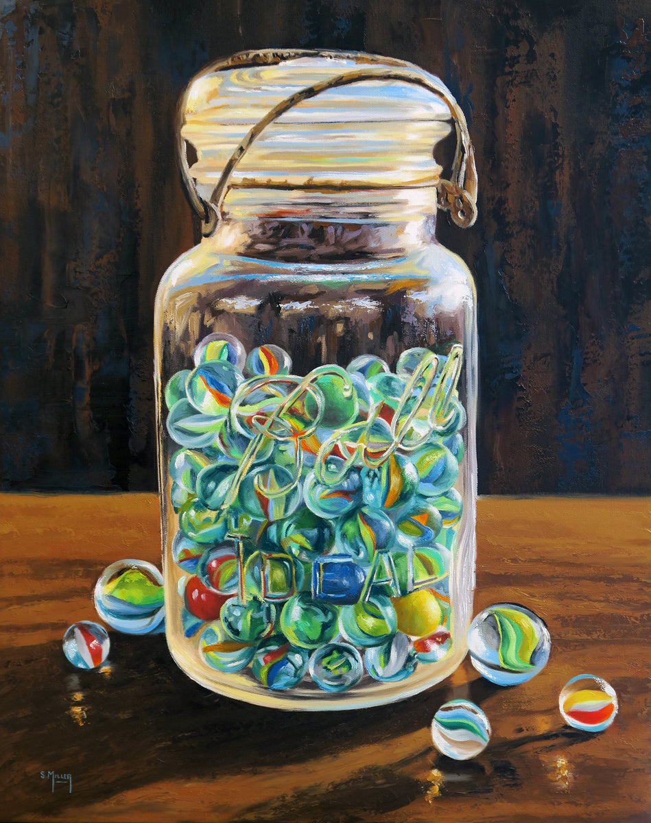 Losing My Marbles 16x20" image 0