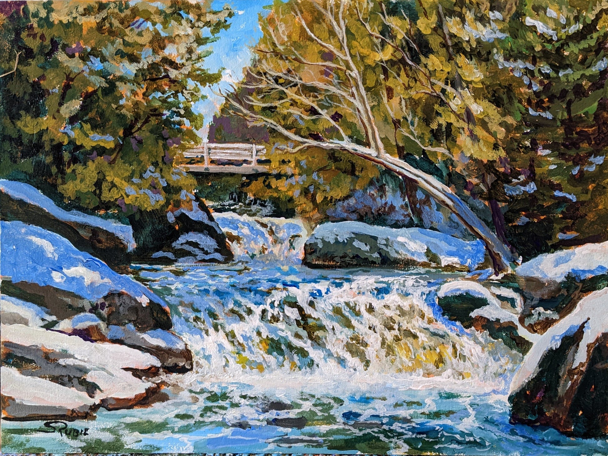 Filtered Sunlight Richies Falls 9x12" image 0
