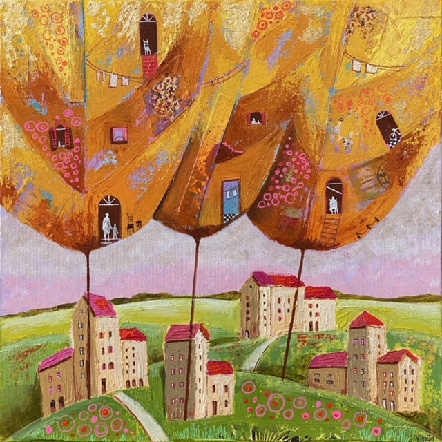 Golden Times,  12x12” image 0