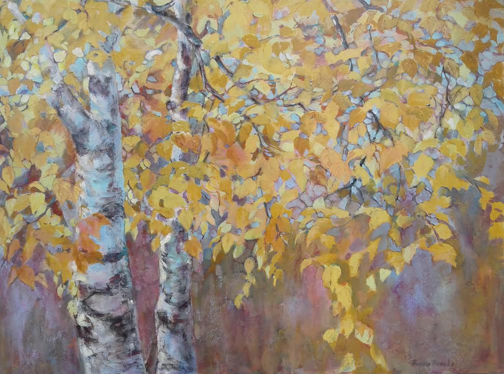 Autumn Birch-48x36” image 0