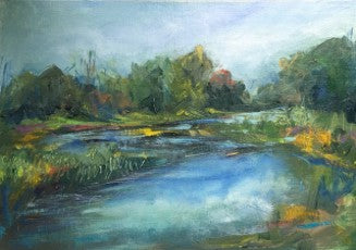 September Day on the Jock River - Richmond, 12x14" image 0
