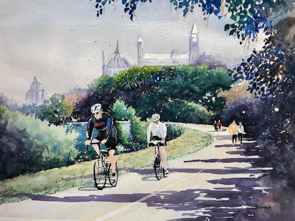 Velo-City, 12x16" image 0