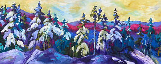 "Shadows of Tremblant" Series 11, 24x60" image 0
