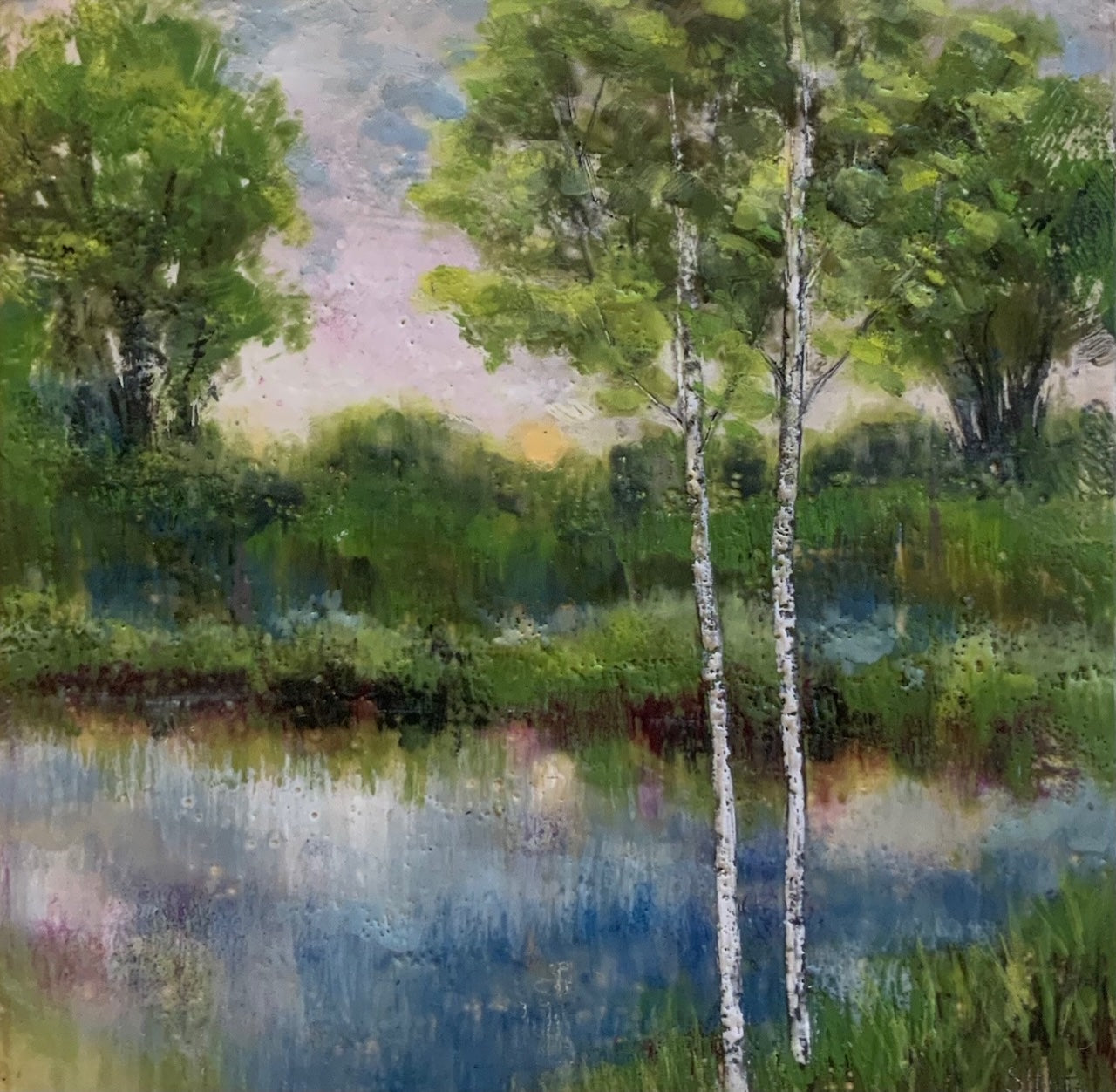 Whispering Birches 12x12" image 0