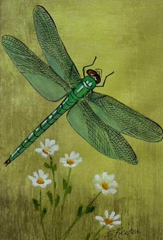 Dragonfly in the Garden 8x10" image 0