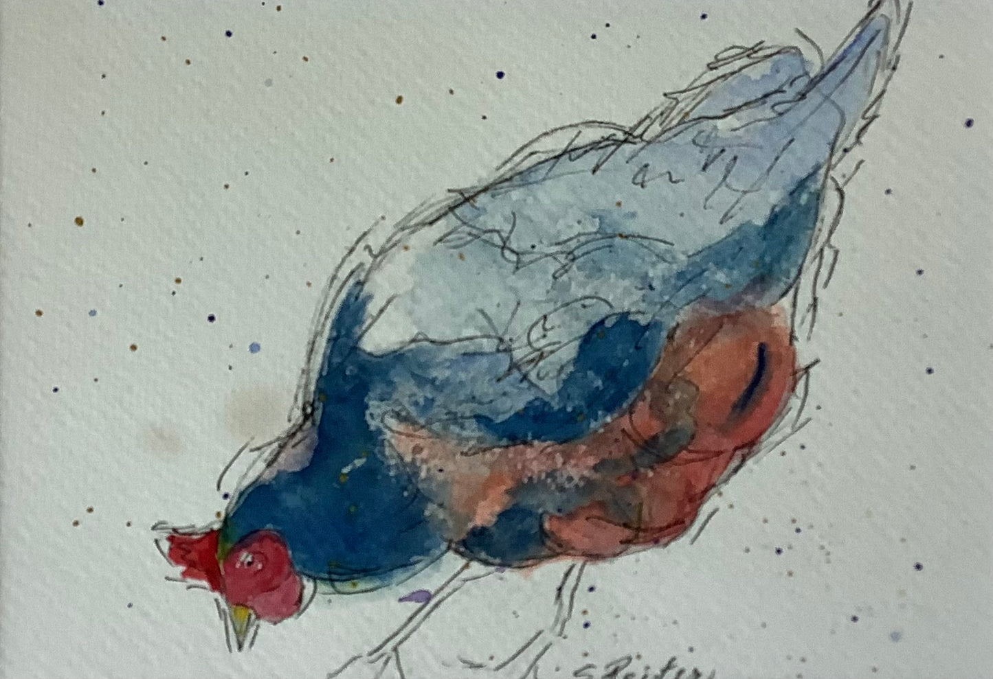 Wire Rooster 8x10" image 0
