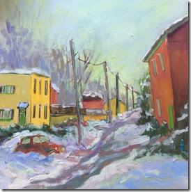 Snowy Day - Hintonburg, 12x12” image 0
