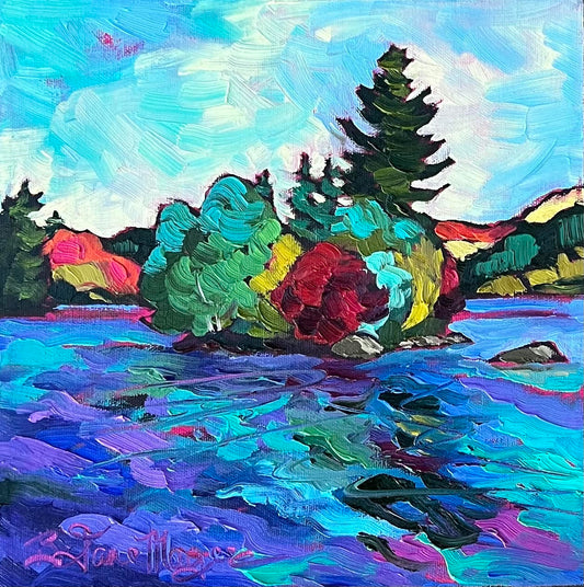 Blueberry Island (Series 20), 10x10 image 0