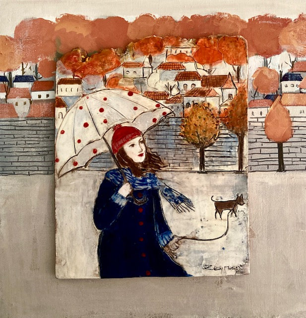 Autumn Rain I, 12x12" image 0