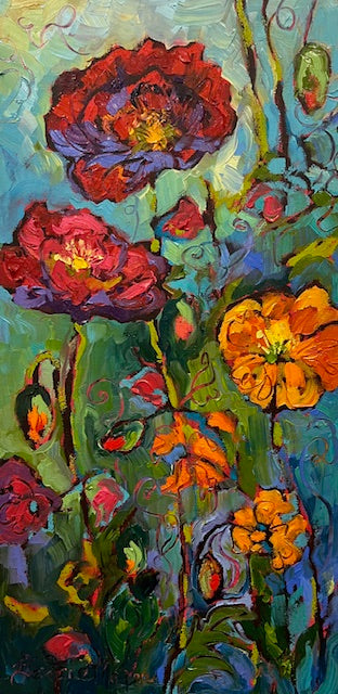 “Poppies My Love” Series 6 20x10" image 0