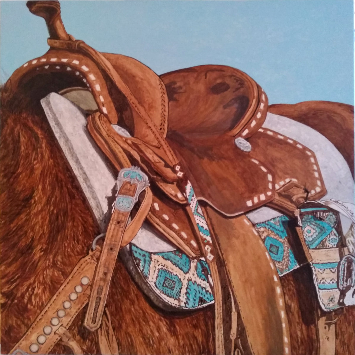 Ranch Riding, 24x24"
