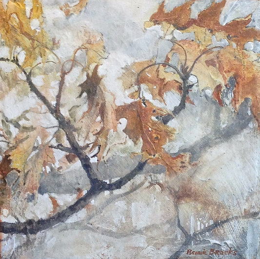 Winter Oak Boughs-12" x 12" image 0
