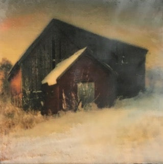 Winter in the Country 5  8x8" unframed image 0