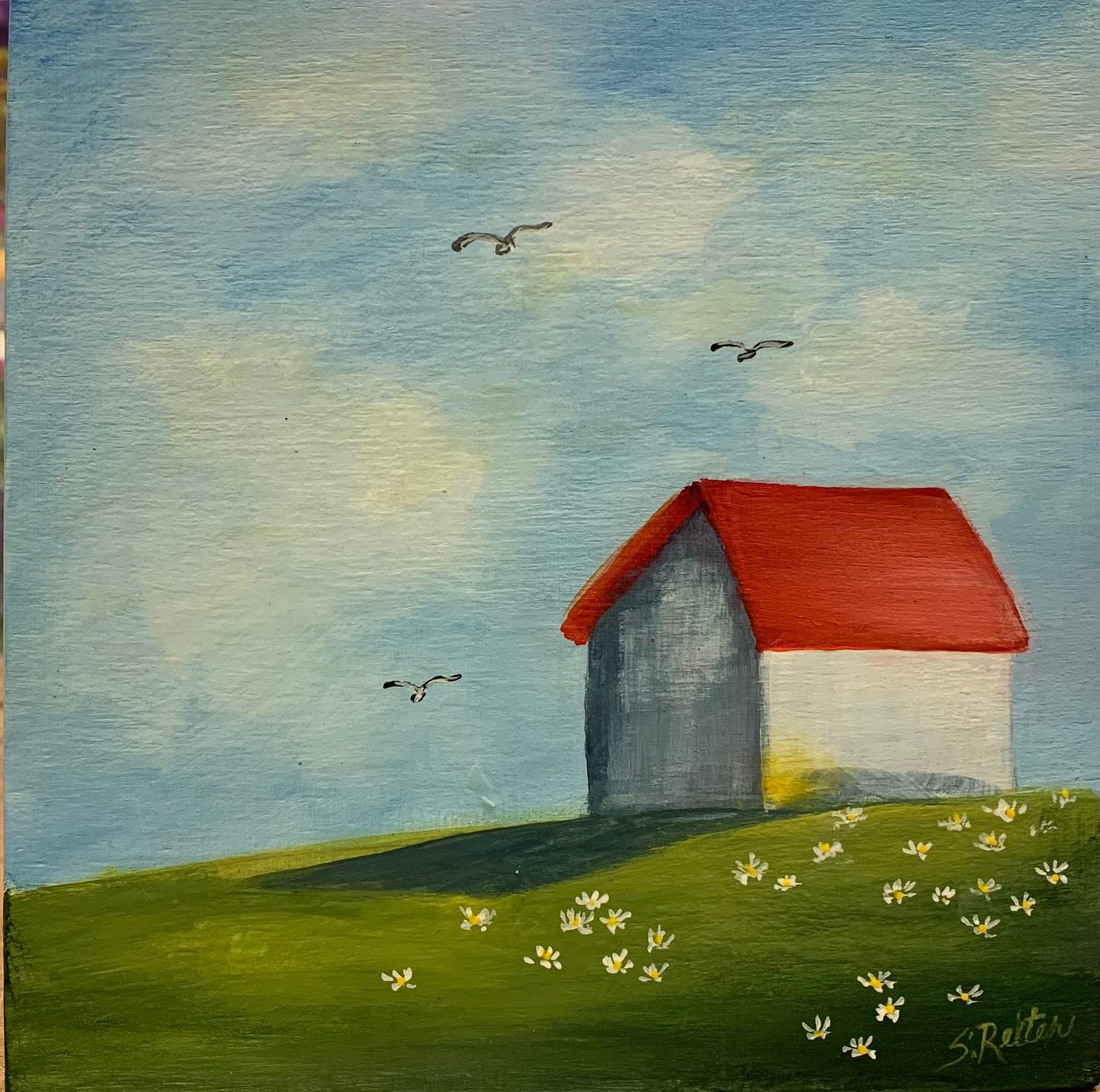 The Deserted Cottage 6x6" image 0