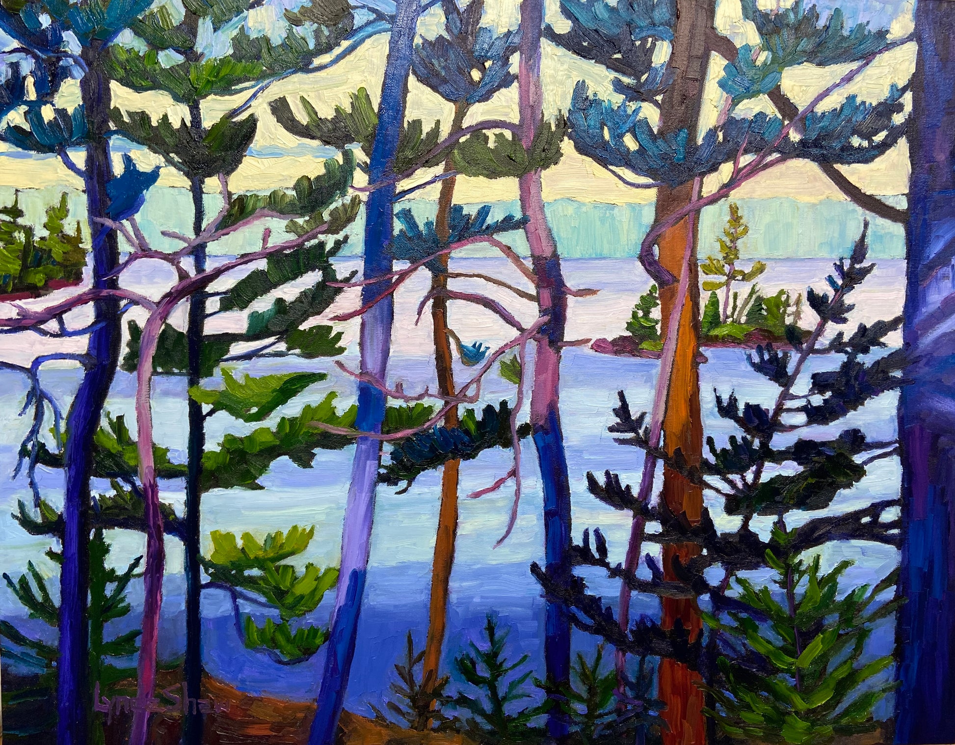 Morning Light on the Far Shore    28"x22" image 0