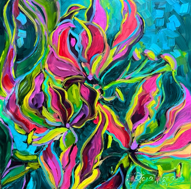 "Dance of the Fireflies" Series 1, 12x12" image 0