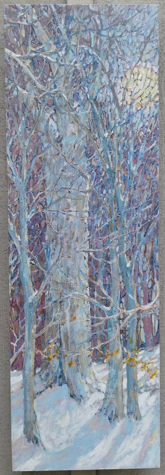 Winter Maples I-  12x36” image 0