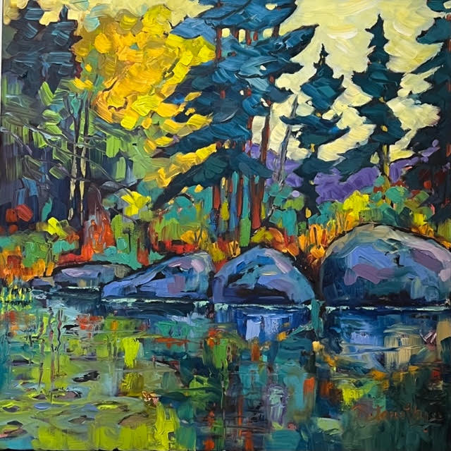 Between the Rocks, Series II, 24x24" image 0