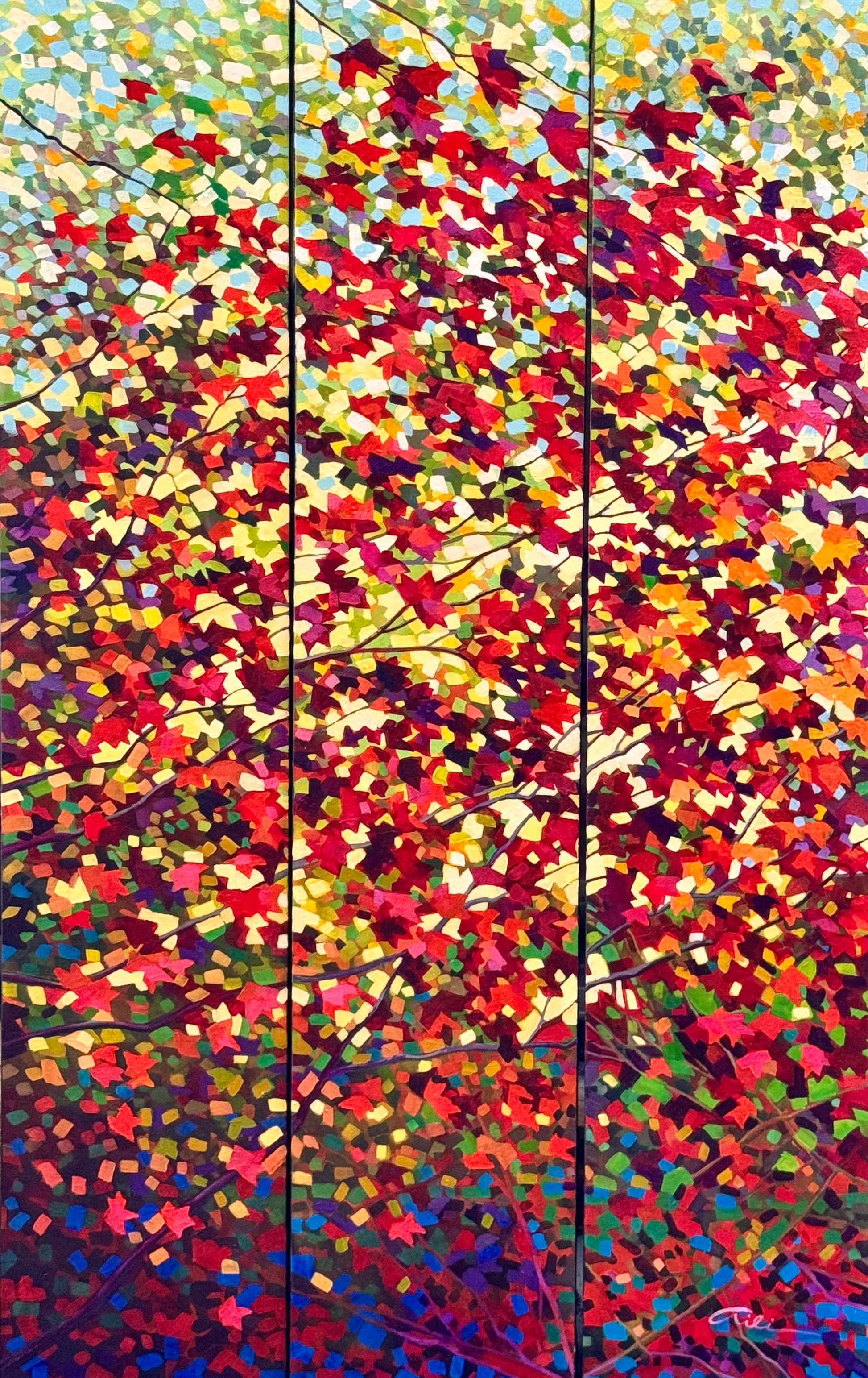 Nature's Symphony In Three Stanzas   48h x30w image 0