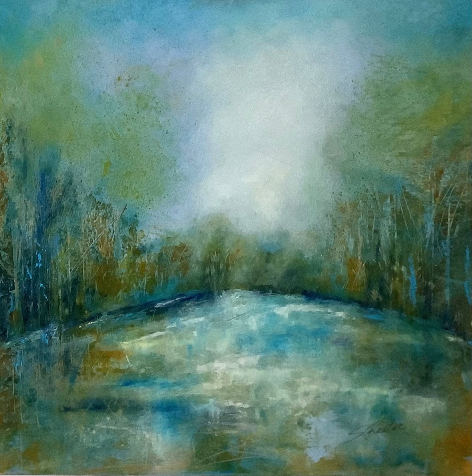 Mist on the Water 12x12" image 0
