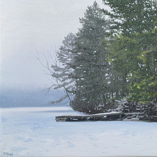 Cottage Snow 5 12x12" image 0