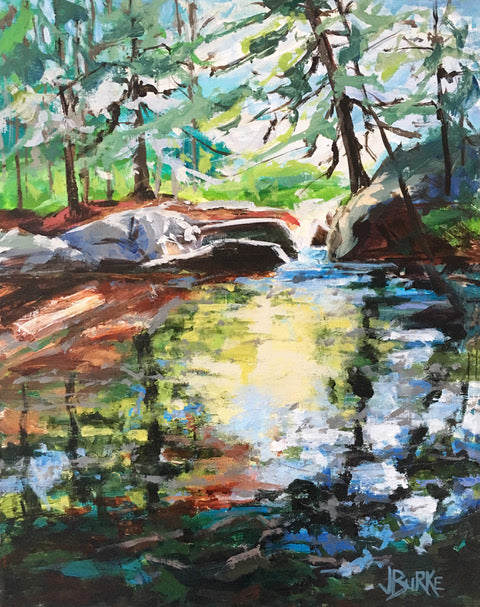 Red Clay Pond-14x11” image 0