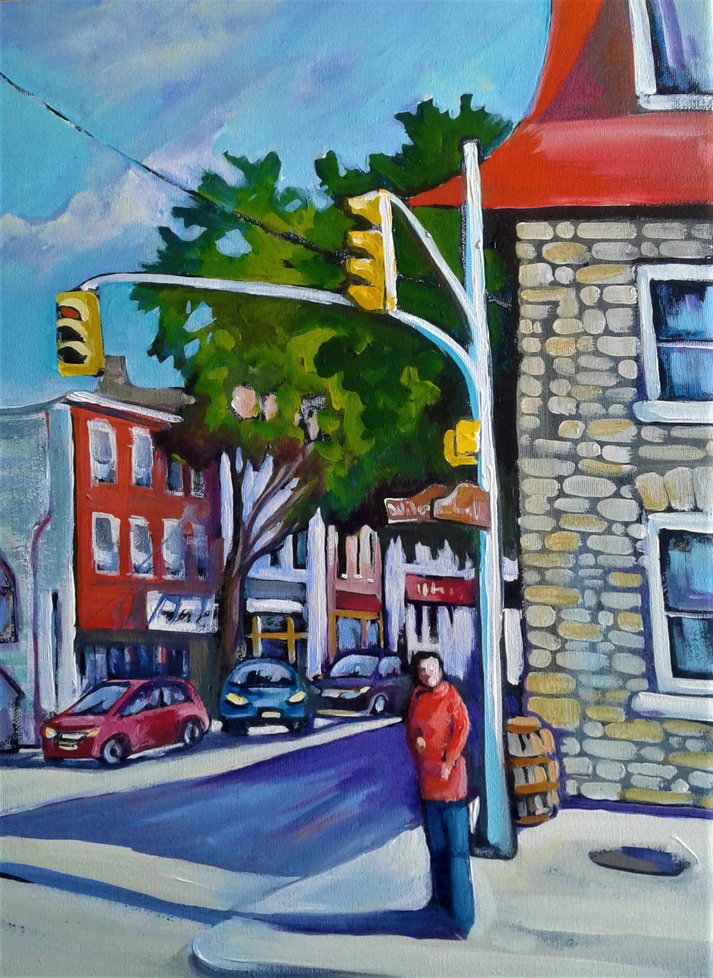 Standin’ on the Corner, 12x16" image 0