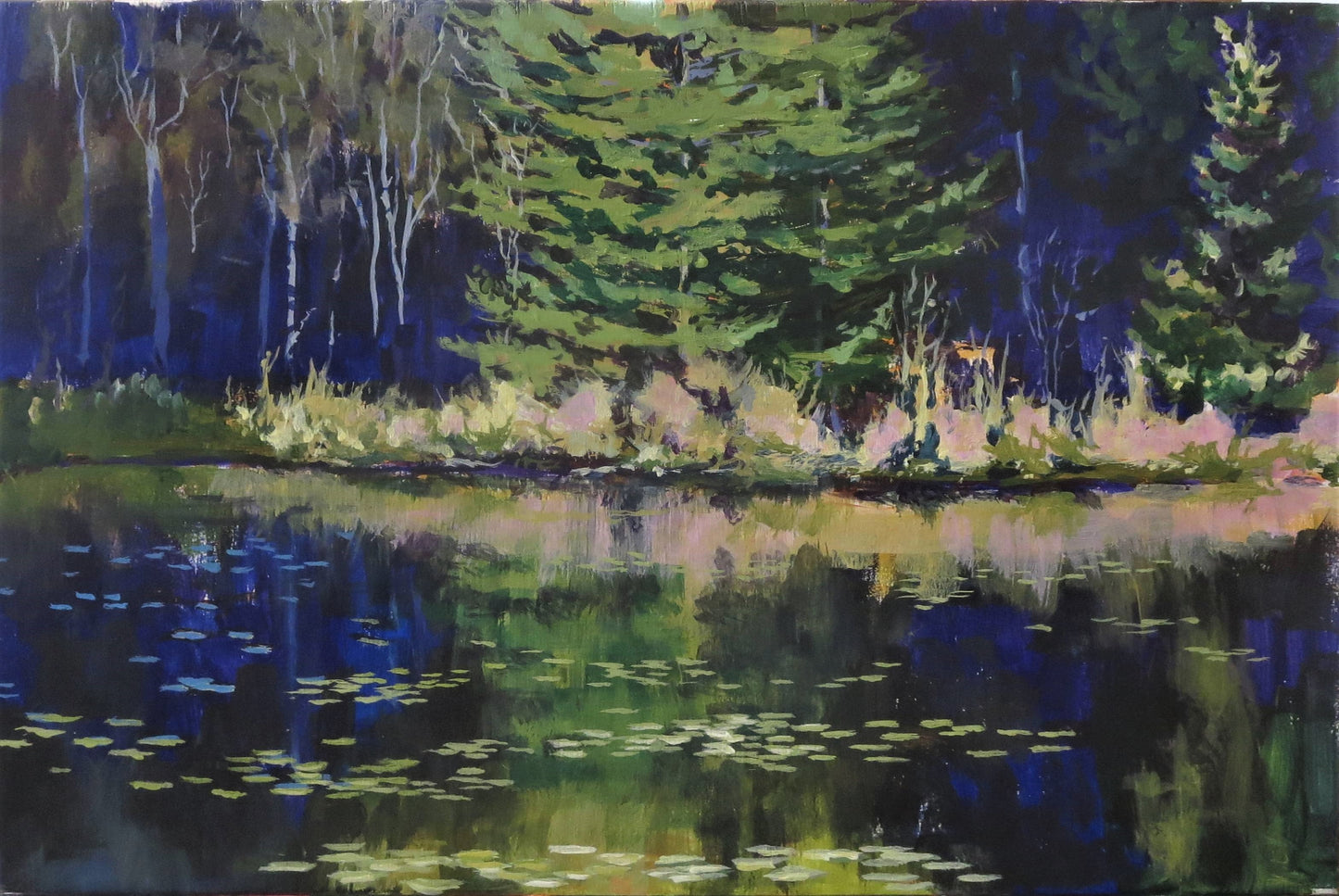 Lilies in Reflection, 11x14"