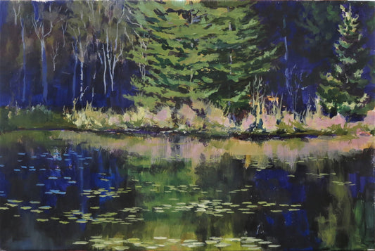 Lilies in Reflection, 11x14"