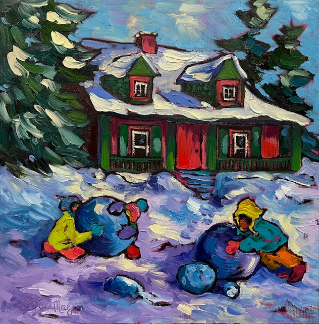 One Snowball at a Time Series 2  18x18" image 0