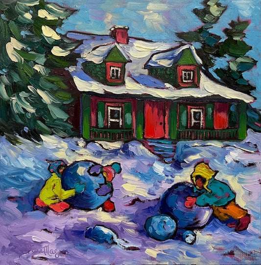 One Snowball at a Time Series 2  18x18" image 0