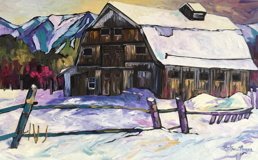 Down The Road, Fernie, BC Series 1, 24x36" image 0