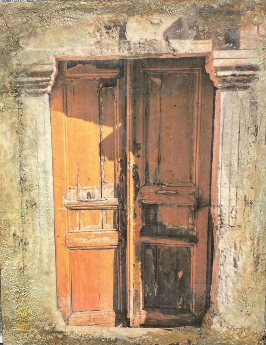 Old Greek Door Yellow 24H x 18W image 0