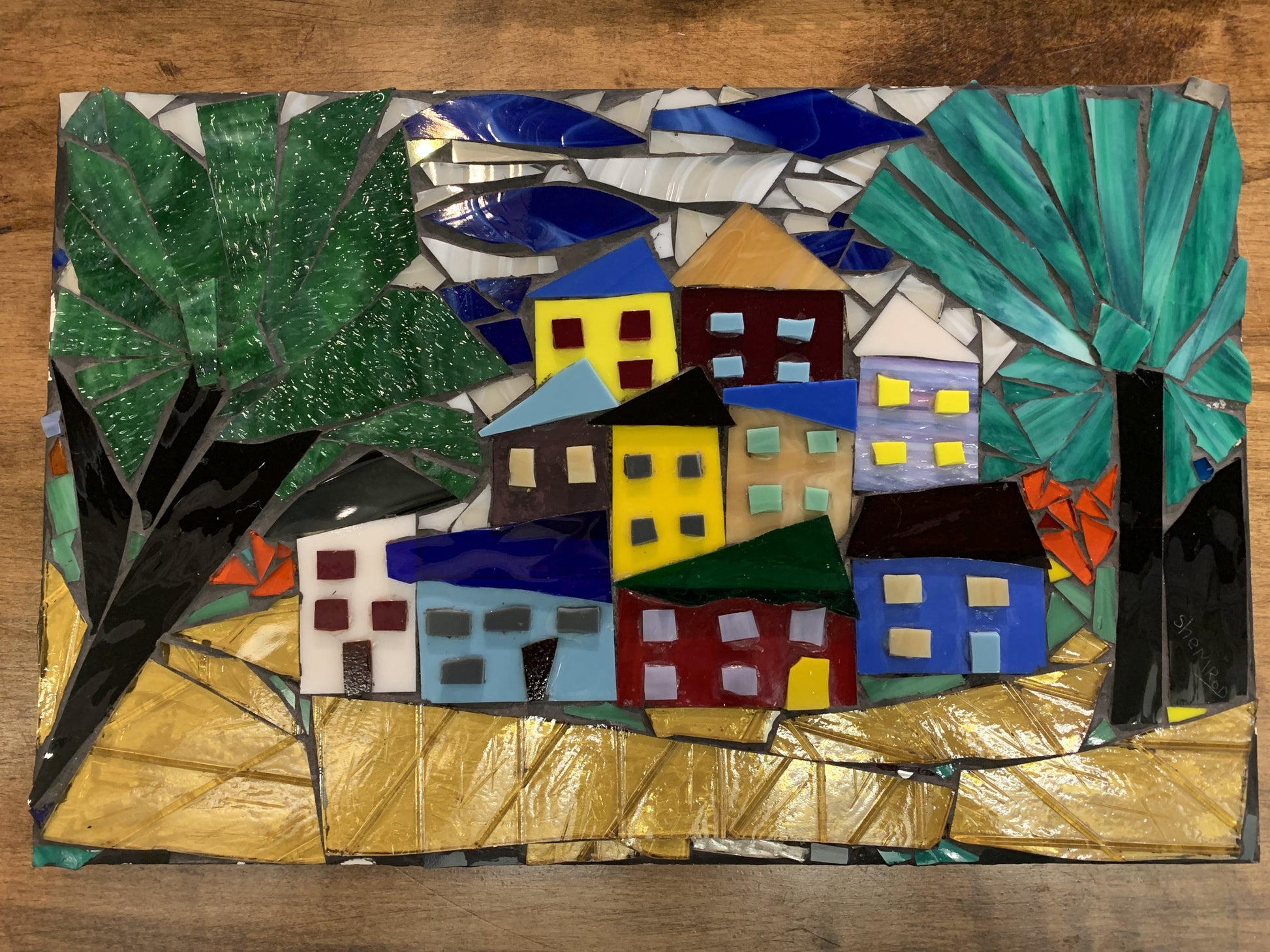 Beachside Candy Houses, 12x17" image 0