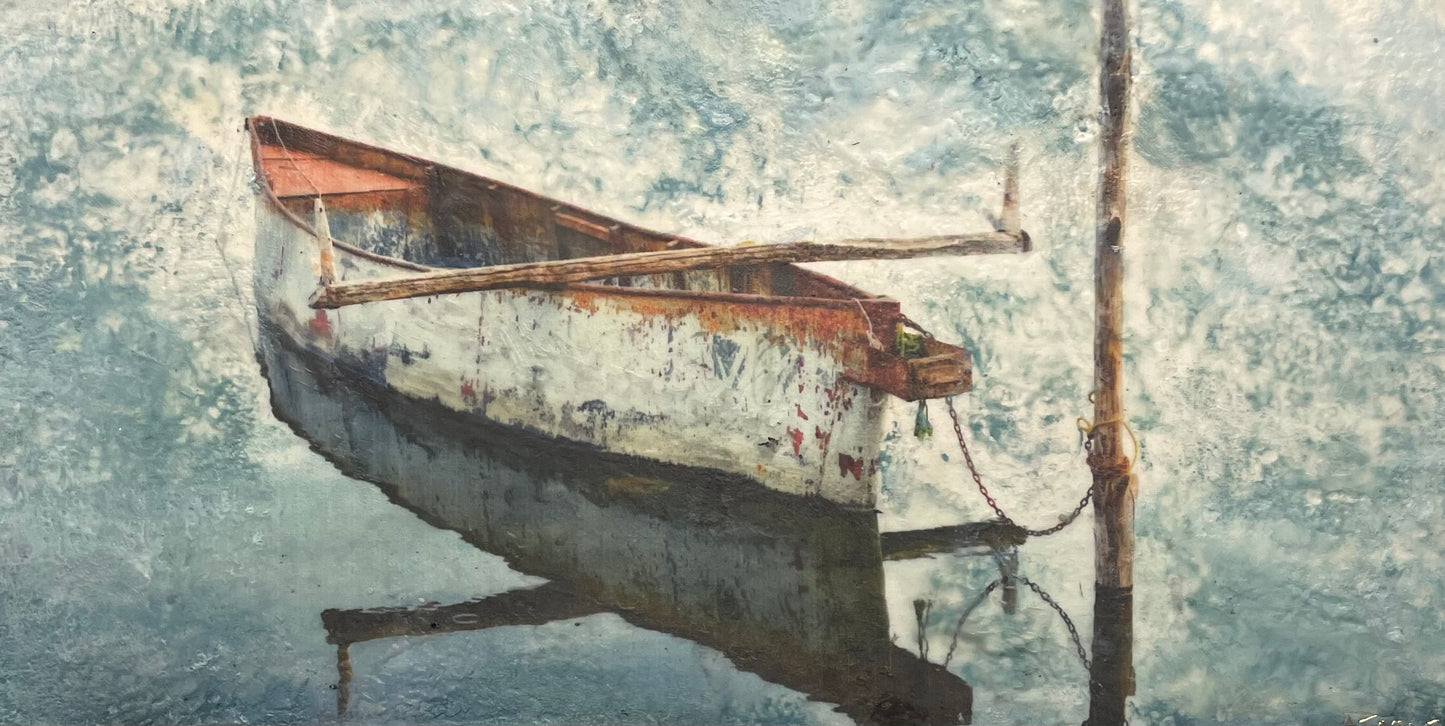 The Fishing Boat 12x24" image 0